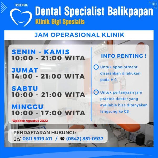 Popup Jam Operasional Dental